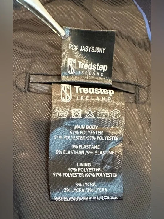 Tredstep Symphony Junior Equestrian Show Coat Navy Blue Size 8 Riding Jacket